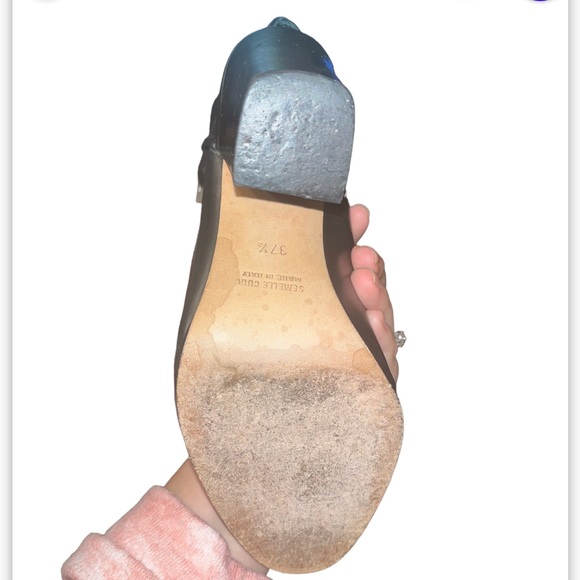 Laurence Decade Paris Black Leather Open Toe Heel - Picture 4 of 7